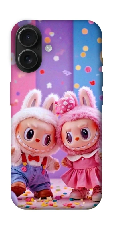 Чехол на Apple iPhone 16 Labubu twins ver.3 фото 1 из 1