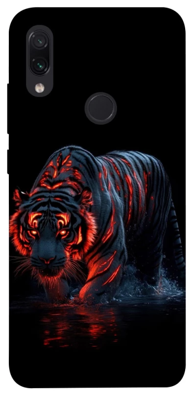 Чехол на Xiaomi Redmi Note 7 / Note 7 Pro / Note 7s fire tiger фото 1 из 1