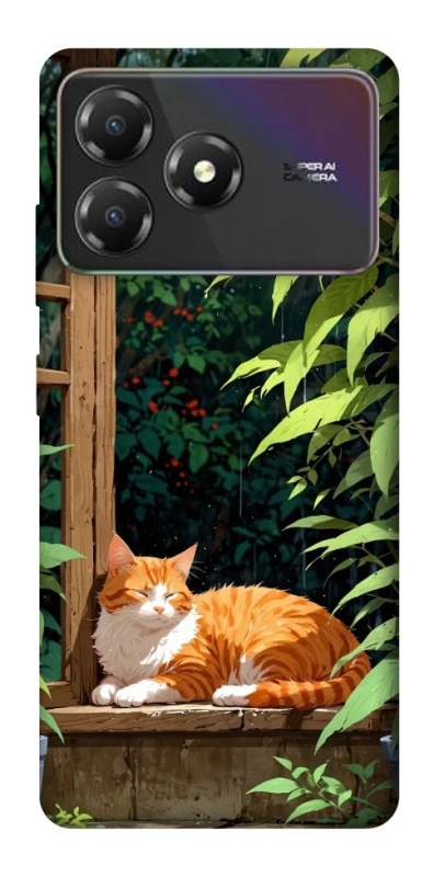 Чохол на ZTE Blade A36 red cat фото 1 з 1