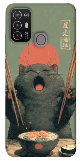 Чохол на ZTE Blade A52 Hungry Cat фото 1 з 1