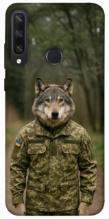Чехол на Huawei Y6p Волк защитник фото 1 из 1