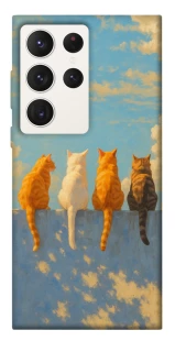 Чехол на Samsung Galaxy S23 Ultra cats on wall фото 1 из 1