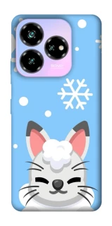 Чохол на ZTE Nubia V60 Desing Adopt Me Snow Kitty Smile фото 1 з 1