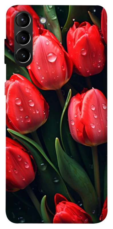 Чохол на Samsung Galaxy S21+ Червоні тюльпани фото 1 з 1