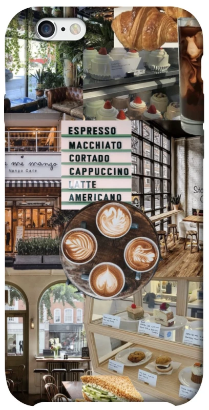 Чохол на Apple iPhone 6/6s (4.7") Coffee collage ver.5 фото 1 з 1