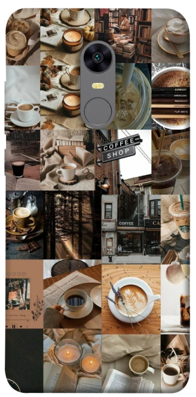 Чохол на Xiaomi Redmi 5 Plus / Redmi Note 5 (Single Camera) Coffee collage ver.3 фото 1 з 1