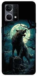 Чохол на Oppo Reno 7 4G Вовк під місяцем фото 1 з 1