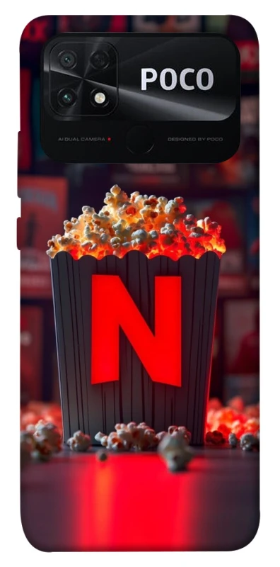 Чохол на Xiaomi Poco C40 Netflix and popcorn фото 1 з 1