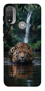 Чохол на Motorola Moto E20 Leopard in water фото 1 з 1