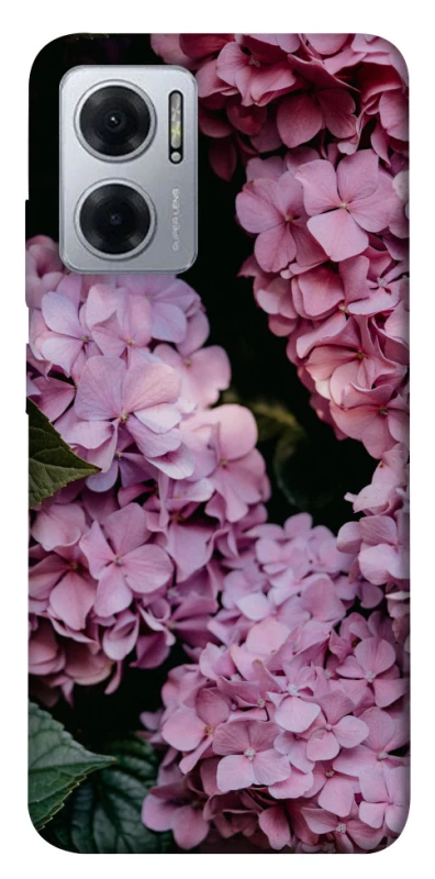 Чохол на Xiaomi Redmi Note 11E Рожеві гартензії фото 1 з 1