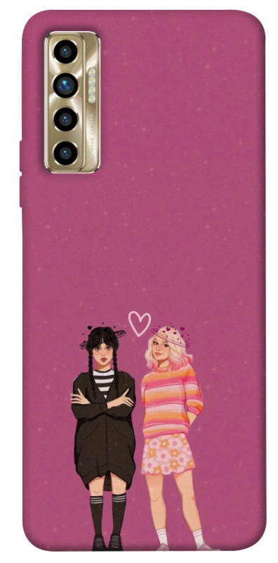 Чехол на TECNO Camon 17P Raven & Rainbow Wednesday фото 1 из 1