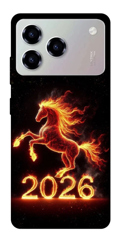 Чохол на ZTE Blade A76 Red Fire Horse ver.1 фото 1 з 1