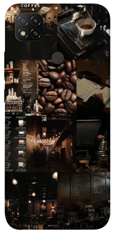 Чехол на Xiaomi Redmi 9C Coffee collage ver.1 фото 1 из 1