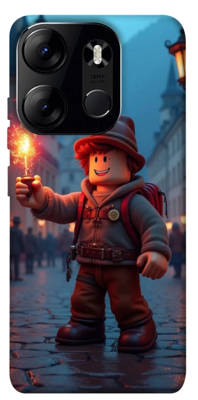 Чохол на Tecno Spark Go 2023 Roblox Fire Logo Blue Flames фото 1 з 1