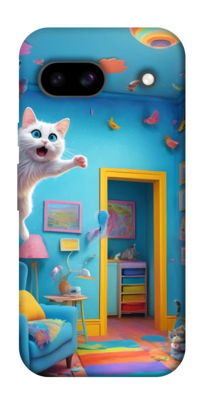 Чохол на Google Pixel 8a crazy cat фото 1 з 1