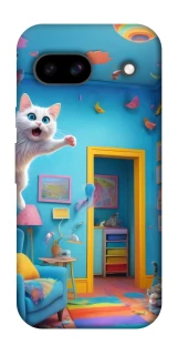 Чохол на Google Pixel 8a crazy cat фото 1 з 1
