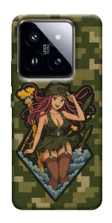 Чохол на Xiaomi 14 Pro Military Waifu фото 1 з 1