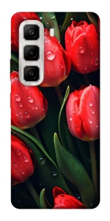 Чохол на Infinix Hot 50 4G Червоні тюльпани фото 1 Чохол на Infinix Hot 50 4G Червоні тюльпани фото 1 з 1