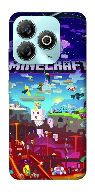 Чохол на ZTE Blade A75 4G Minecraft world фото 1 з 1