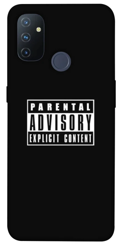 Чохол на OnePlus Nord N100 Parental Advisory Label фото 1 з 1
