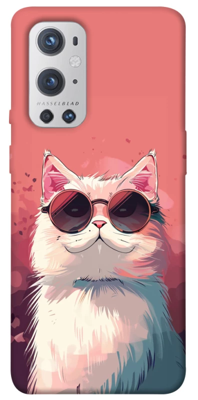 Чохол на OnePlus 9 Pro Сat with glasses фото 1 з 1