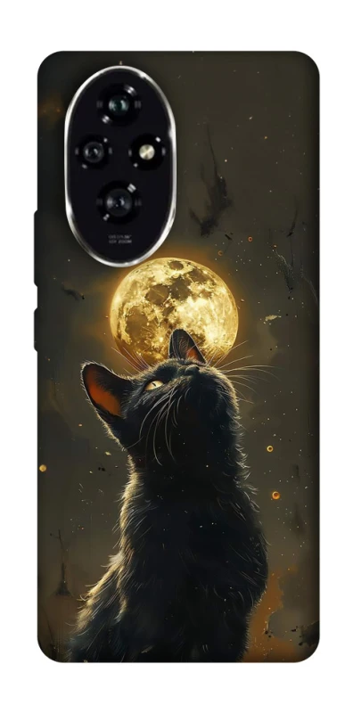 Чохол на Honor 200 Кіт під місяцем v2 фото 1 з 1