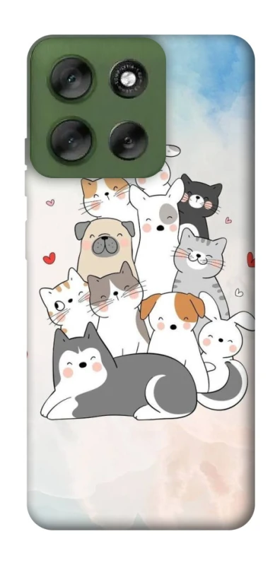 Чохол на Motorola Moto G56 5G Funny Pets ver.2 фото 1 з 1