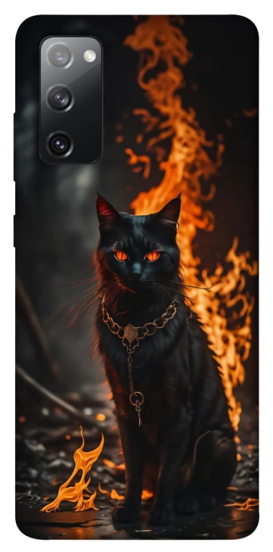 Чохол на Samsung Galaxy S20 FE Вогняний кіт фото 1 з 1