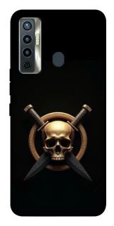 Чохол на TECNO Camon 17 Golden Skull фото 1 з 1