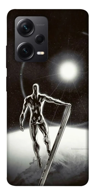 Чехол на Xiaomi Redmi Note 12 Pro+ 5G Серебряный сёрфер фото 1 из 1