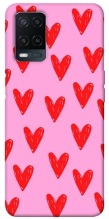Чехол на Oppo A54 4G Red hearts 2 фото 1 из 1