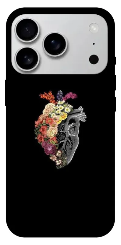 Чехол на Apple iPhone 18 Pro Max Heart with flowers фото 1 из 1