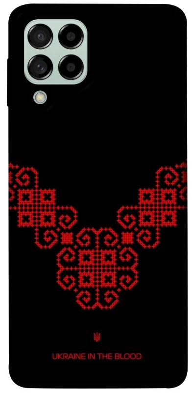 Чехол на Samsung Galaxy M53 5G Черно-красная вышиванка фото 1 из 1