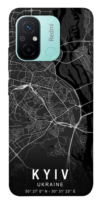 Чохол на Xiaomi Redmi 12C / Poco C55 Kyiv map фото 1 з 1