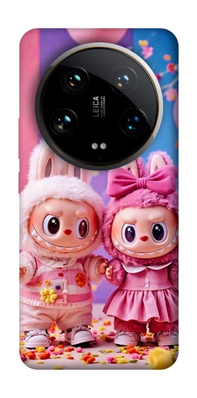 Чохол на Xiaomi 14 Ultra Labubu twins ver.2 фото 1 з 1
