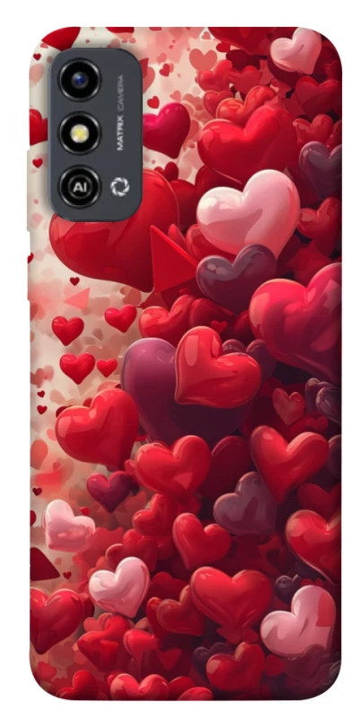 Чохол на ZTE Blade A53 Many hearts фото 1 з 1