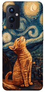 Чехол на OnePlus 9 van gogh cat фото 1 из 1