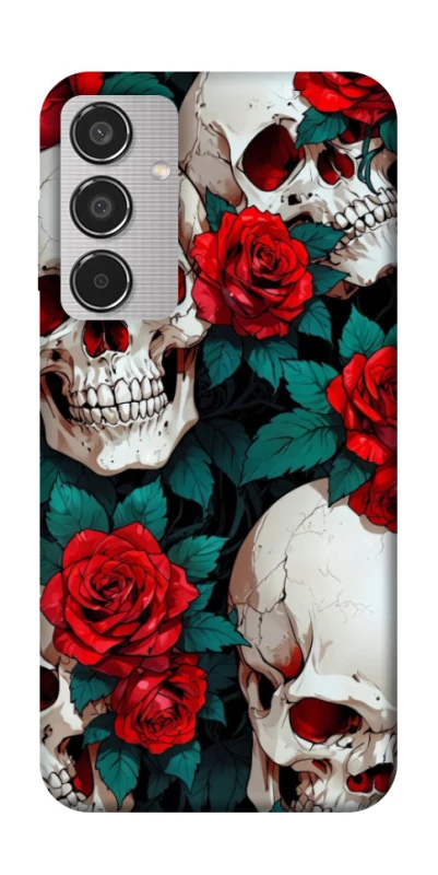 Чохол на Samsung Galaxy M35 skull and rose фото 1 з 1