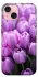 Чехол на Apple iPhone 15 (6.1") Фиолетовые тюльпаны фото 1 из 1