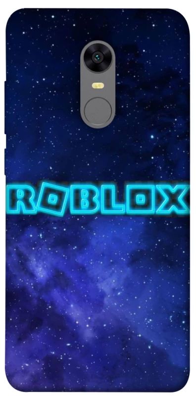 Чохол на Xiaomi Redmi 5 Plus / Redmi Note 5 (Single Camera) Roblox Space Logo Blue фото 1 з 1