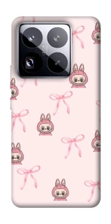 Чохол на Xiaomi 15 Pro Pink bows and Labubus фото 1 з 1