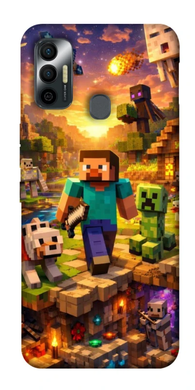 Чохол на TECNO Spark 7 Minecraft v6 фото 1 з 1
