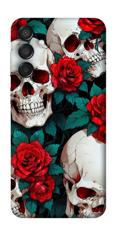 Чохол на Samsung Galaxy M15 5G skull and rose фото 1 з 1
