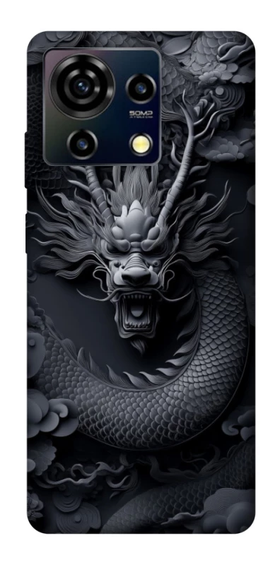 Чохол на ZTE Blade V50 Vita black dragon фото 1 з 1