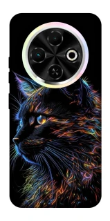 Чохол на TECNO Spark 30C Чорний кіт фото 1 з 1