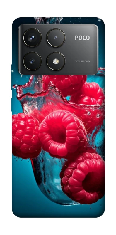 Чохол на Xiaomi Poco F6 Pro Малинка у воді фото 1 з 1