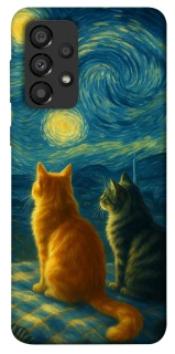 Чехол на Samsung Galaxy A33 5G Cats under the stars фото 1 из 1
