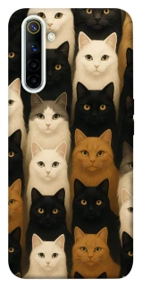 Чохол на Realme 6 Colorful Cat Collage фото 1 Чохол на Realme 6 Colorful Cat Collage фото 1 з 1