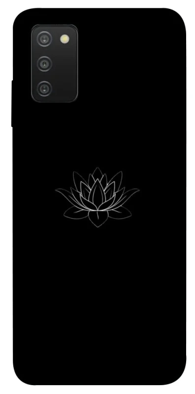 Чохол на Samsung Galaxy A03s Black Lotus фото 1 Чохол на Samsung Galaxy A03s Black Lotus фото 1 з 1