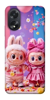 Чехол на Oppo A38 Labubu twins ver.2 фото 1 из 1